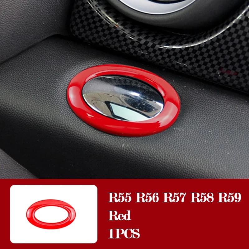 Couvercle de protection pour Modification intérieure de voiture, autocollant décoratif rouge pour BM