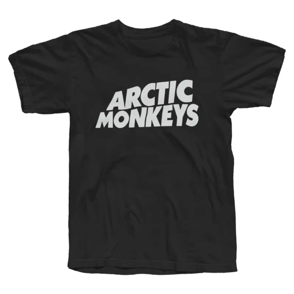 T-shirt à manches courtes imprimé col rond Rock Band Arctic Monkey 2026 pour un style décontracté qu