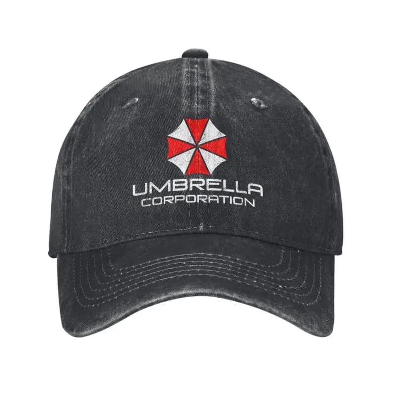 Casquette de baseball Umbrella Corporation pour hommes et femmes, casquette rétro en denim vieilli,