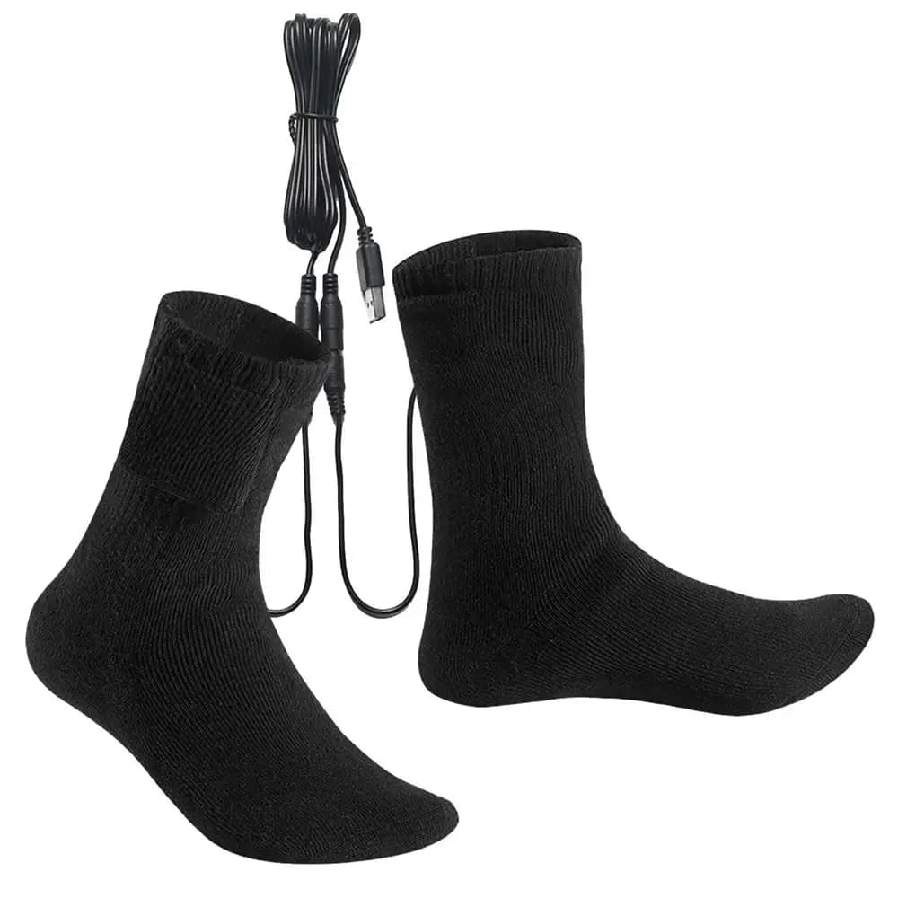 Chaussettes électriques pour hommes chaussettes chauffantes électriques USB chaussettes chaudes en c