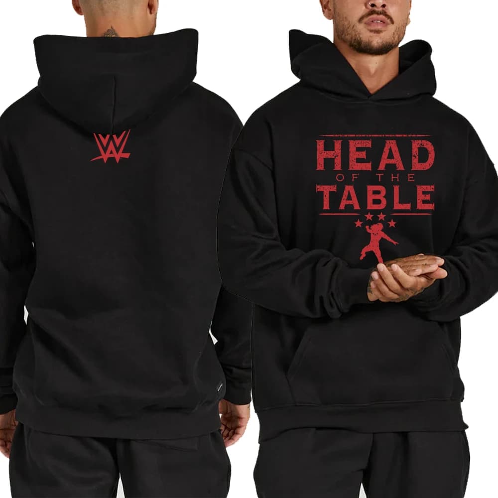 Roman Reigns – sweat à capuche noir pour hommes, pull de rue décontracté, sport, mode, printemps et