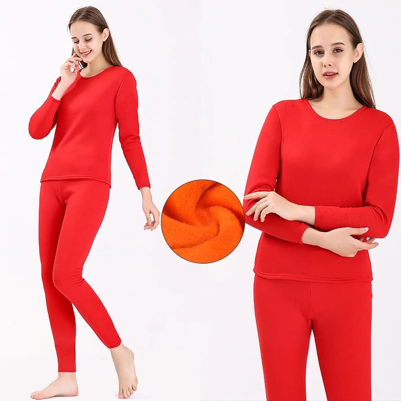 Winter Thermal Underwear Women Men Long Johns Fleece Thick Warm Lingerie For Women Thermal Clothing