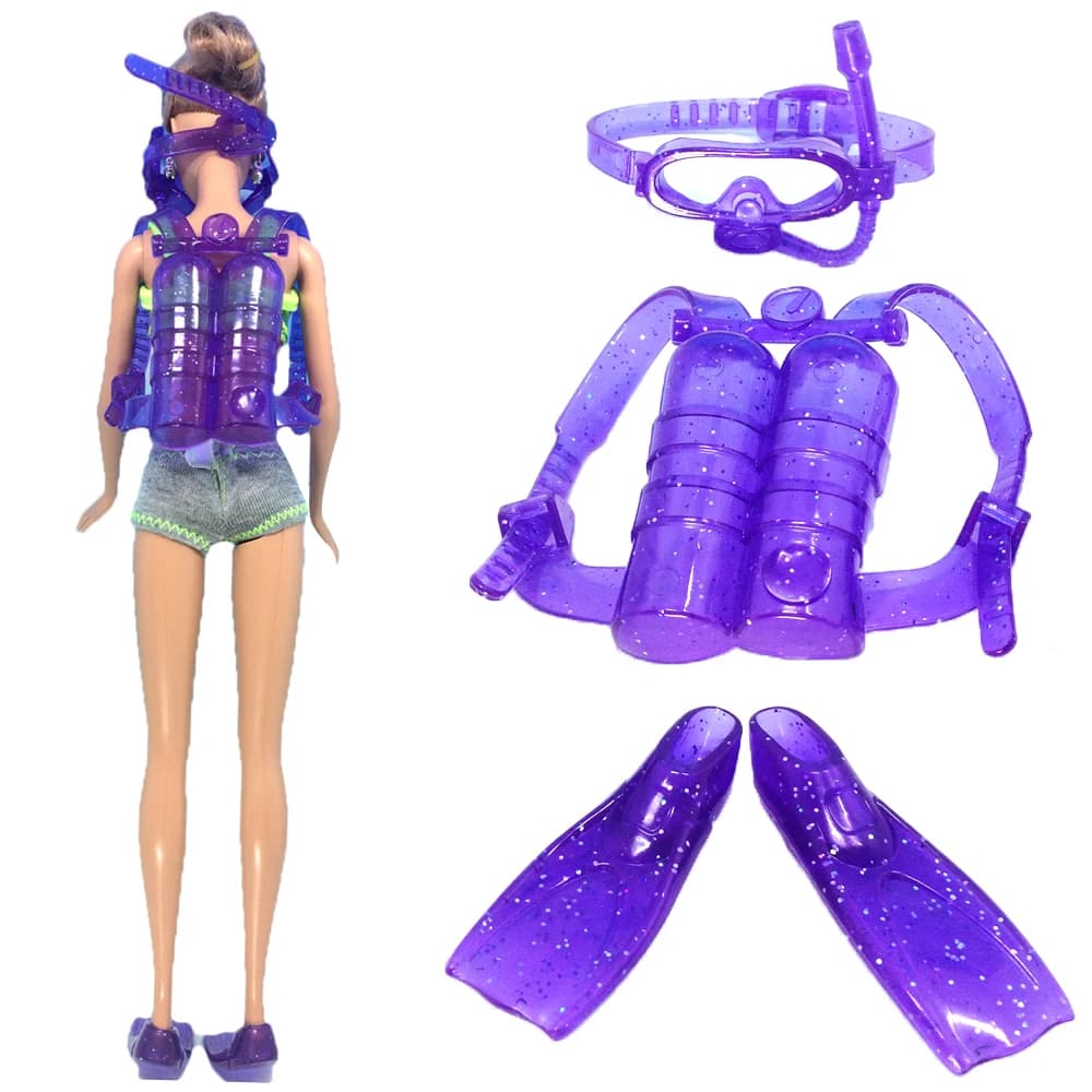 1 ensemble d'accessoires pour poupées de 11.5 pouces, pour poupées de 29 à 32CM, équipement de plong