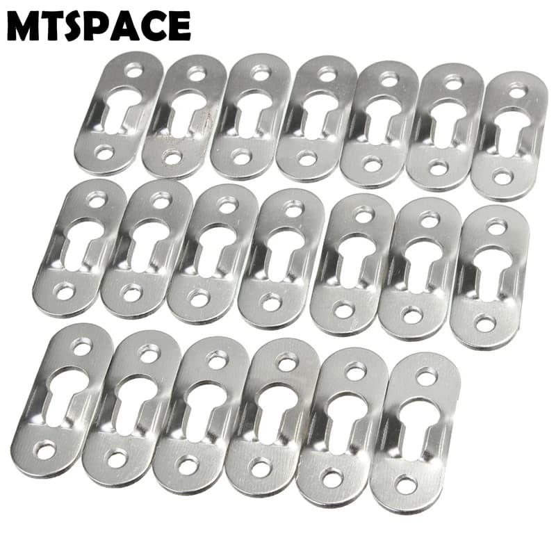 MTSPACE 20 pièces/ensemble cintres pour photos 44mm x 16mm attaches de cintre en trou de serrure en