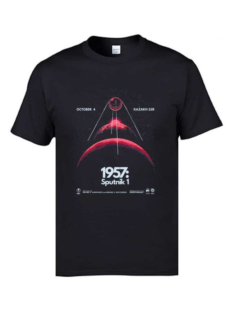 Économie de l'espace satellite ÉlSputnik soviétique pour hommes, Économie père, Tissu 2019 coton, Ha