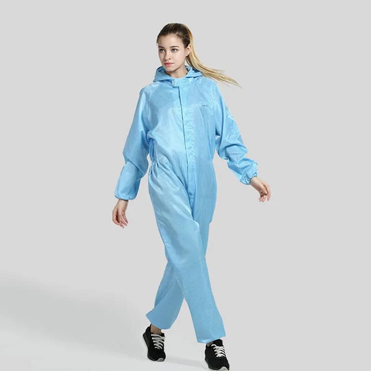 Vêtements antistatiques pour hommes et femmes, combinaison Anti-poussière à capuche, vêtements de sa