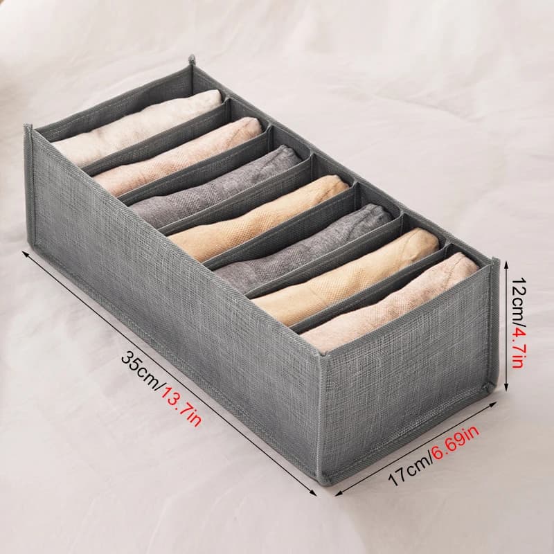 Boîte de rangement pour pantalons en jean, organisateur de vêtements de garde-robe, séparateur de ti