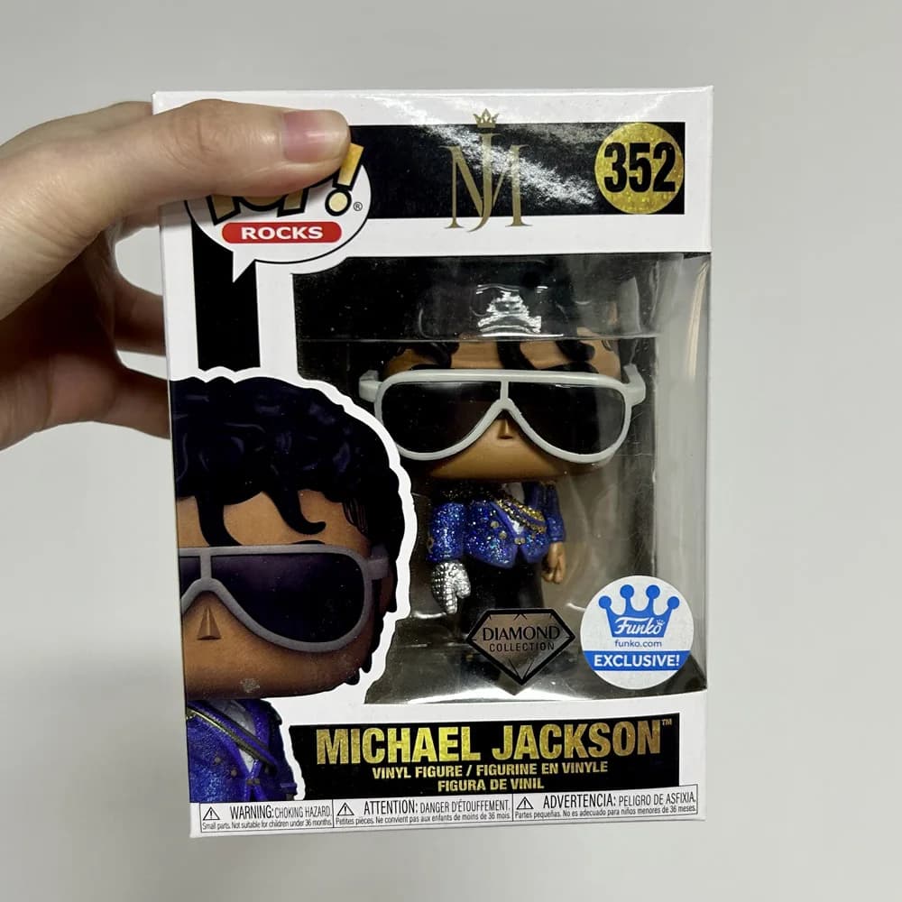Rocks funkos Star Michael # 352 Figurines d'action en vinyle exclusives de la chanteuse MJ-Star, col