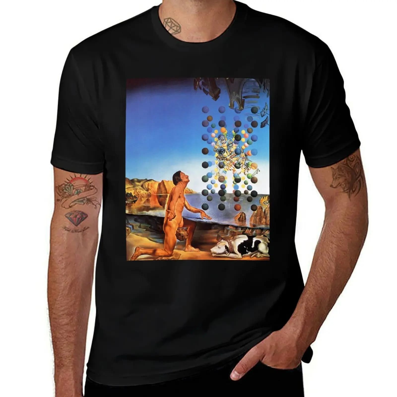 T-shirt Salvador Dali, affiches de peintres célèbres du surréalisme, vêtements de travail, t-shirt s