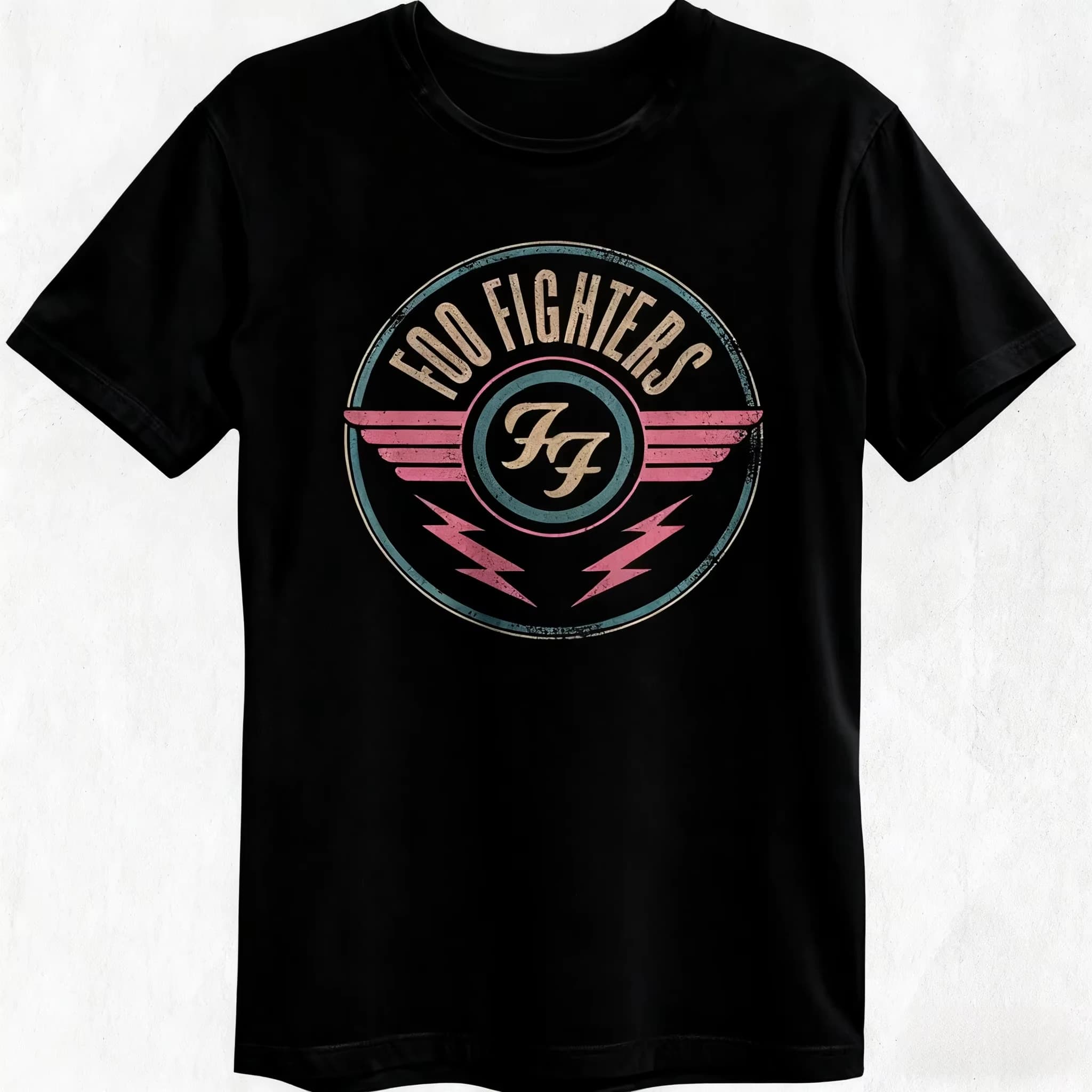 T-shirt Foo Fighters 2026 - Sous Licence - Neuf - T-shirts de Groupe Tailles S-4XL Luxe Haut de Gamm