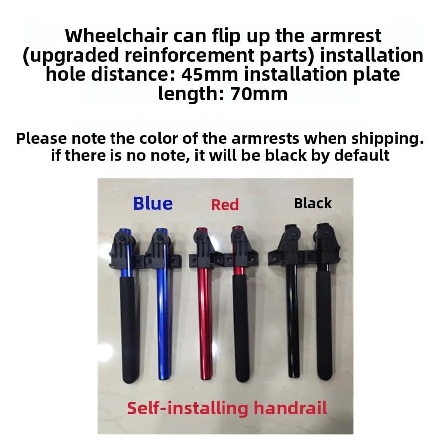 Les accessoires de bricolage sont faciles à installer, l'accoudoir de fauteuil roulant (type renforc