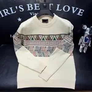 2025 nouveau sweat-shirt pour hommes automne et hiver à la mode décontracté chaud tricoté pull mode