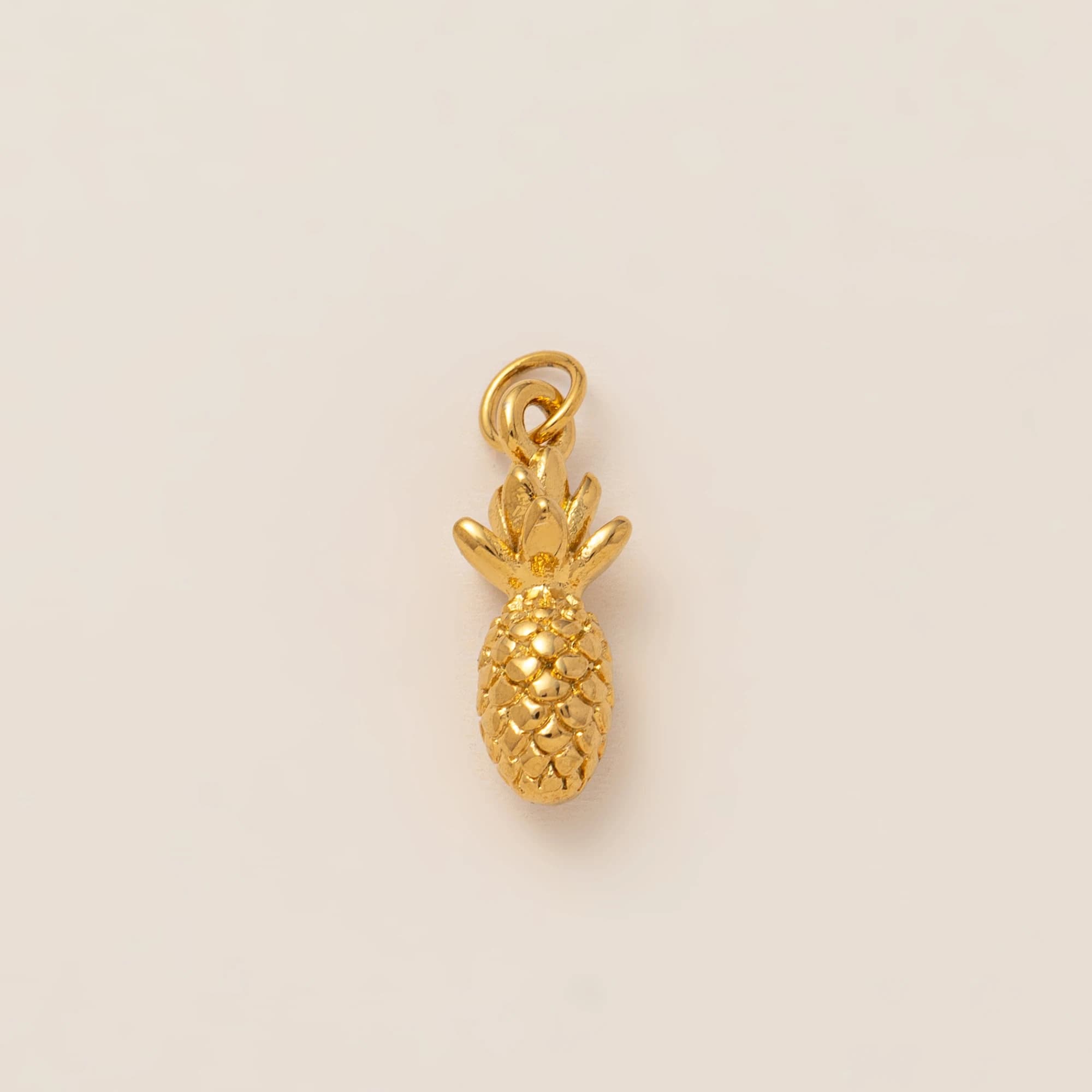 Pendentif de style gastronomique minimaliste, en acier inoxydable plaqué or 18 carats, accessoire de
