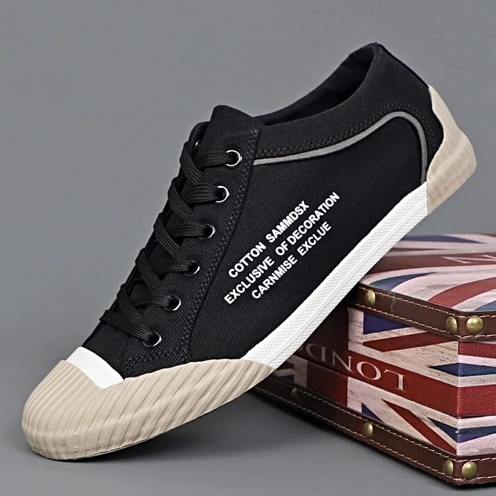 Hommes Toile Chaussures À Lacets Casual Sneakers De Mode pio Respirant Confortable Nouveau Chaud Hom
