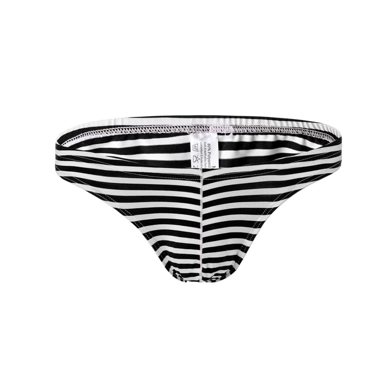Slips pour hommes, culottes en coton, sous-vêtements, slips respirants, rayés, poche en U, caleçons
