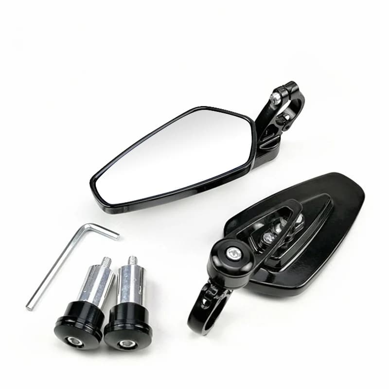 EAFC 1 paire 7/8 "22mm rétroviseurs de moto universel Scooter barre fin guidon miroir rétroviseur ac