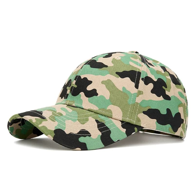 Casquette de baseball camouflage élégante et colorée FS pour hommes, rose et jaune, protection solai