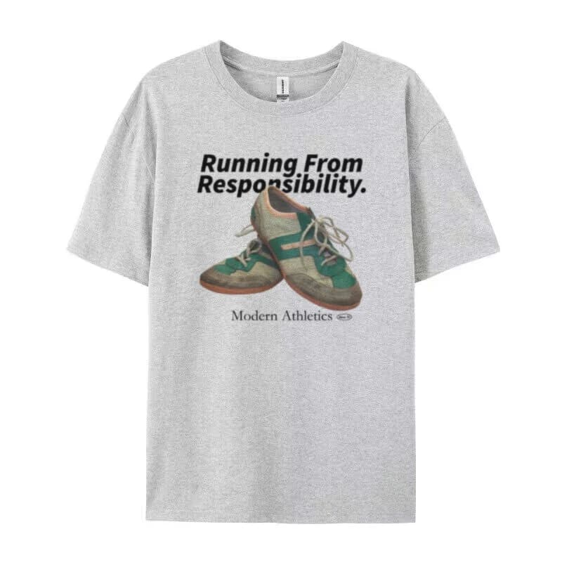 Courir de responsabilité citations drôles T-Shirt Marathon coureur T-Shirt Hippie rétro sport T-Shir
