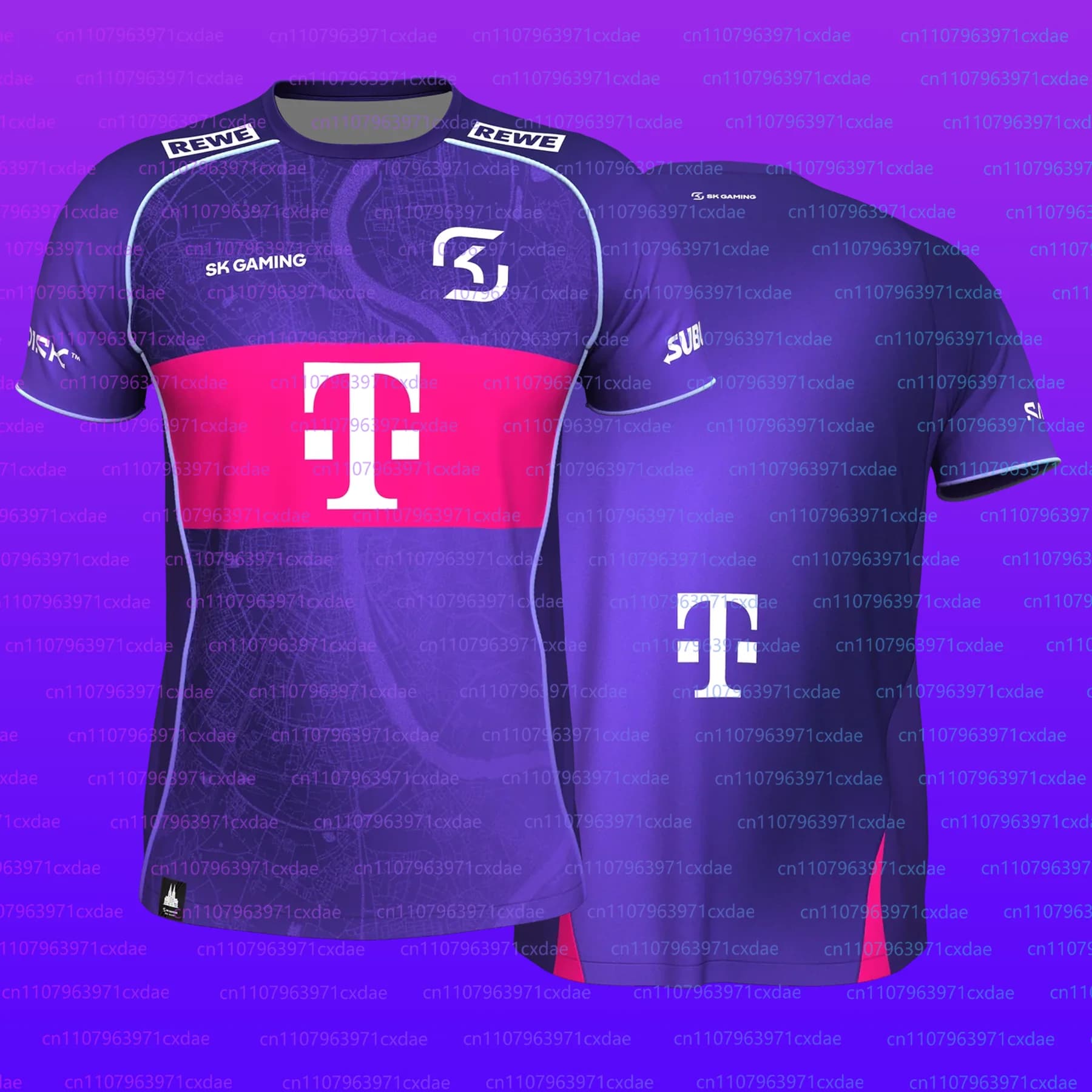 SK Gaming 2026 Team Esports Club Jersey mode violet nouveau Design Cologne uniforme passionnés CSGO