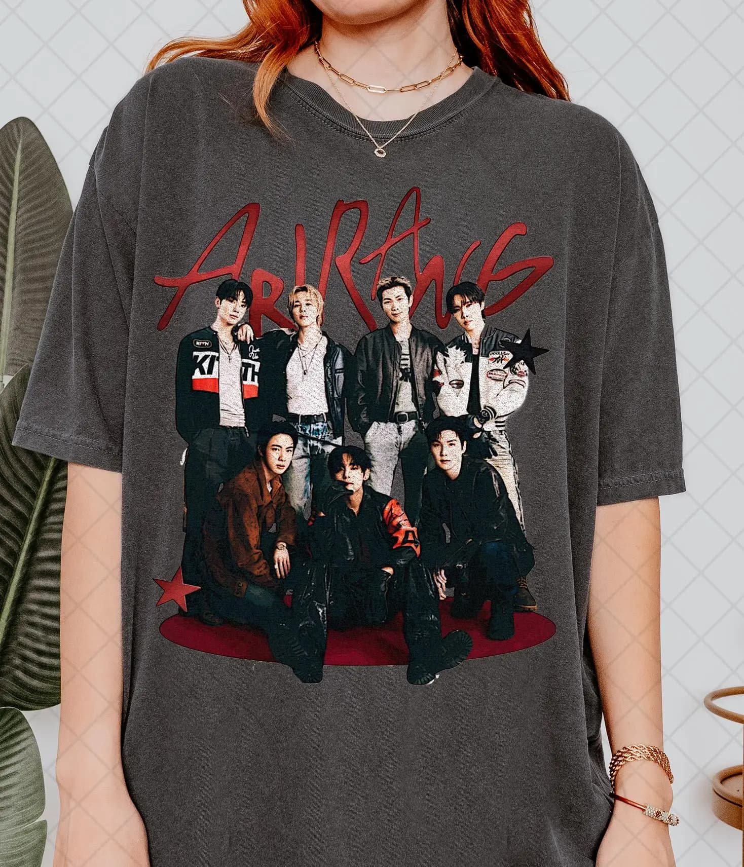 Nouveau T-shirt BTS Arirang 2026 avec motifs graphiques, pour hommes et femmes, été, 100% coton, hau