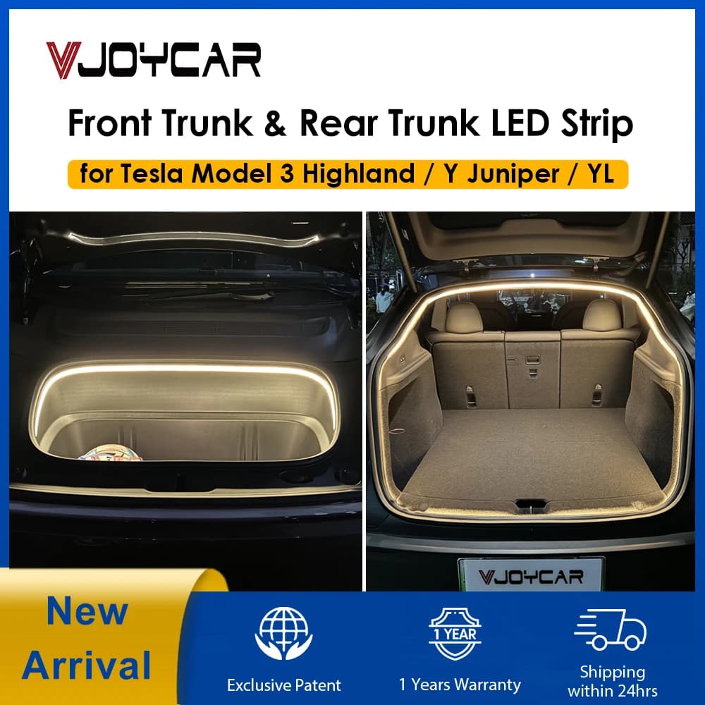 VJOYCAR Nouveau modèle Y Juniper YL New 3 Highland Bande LED étanche pour coffre arrière et avant, é