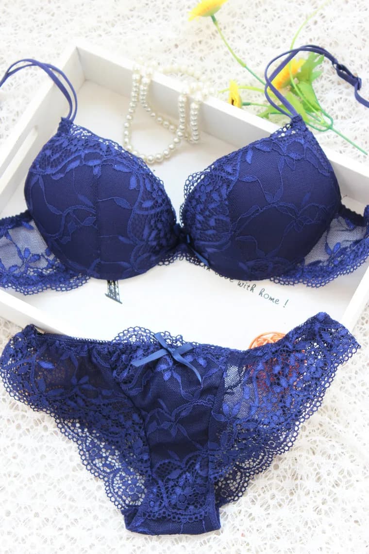 Bilizna-Ensemble de lingerie en dentelle transparente, magnifique sous-vêtements, transparent, délic