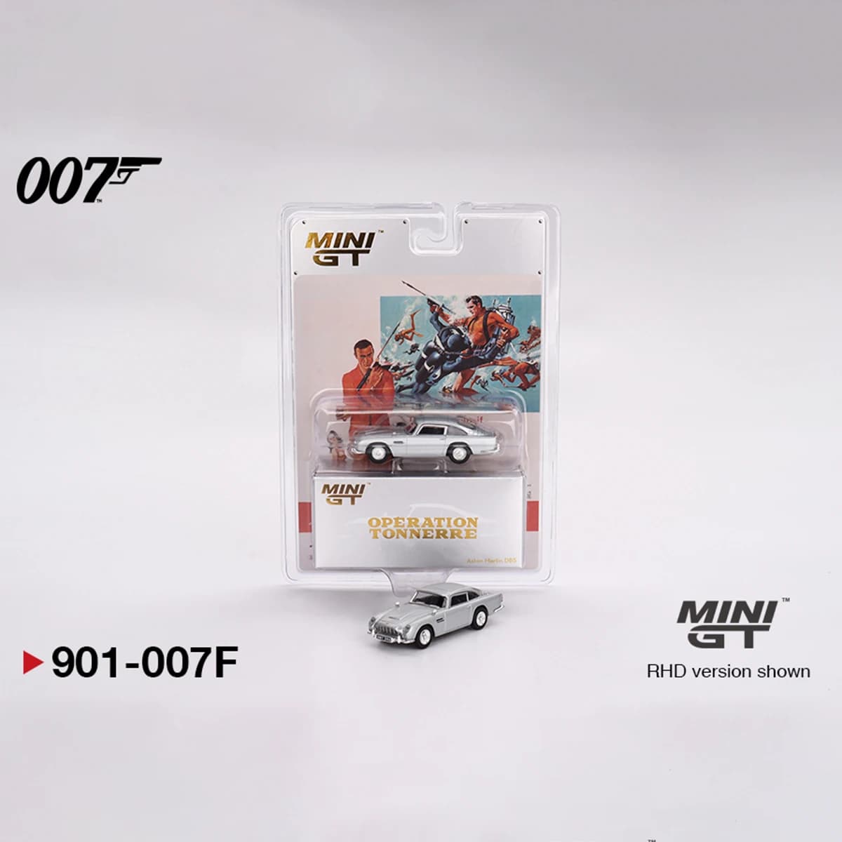 MiniGT 1:64 Collection complète de voitures de films officiellement sous licence 007 James Bond Asto
