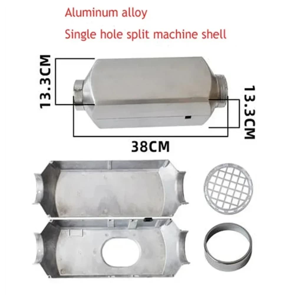 Boîtier de chauffage de voiture en alliage d'aluminium, accessoires de chauffage, coque en alliage d