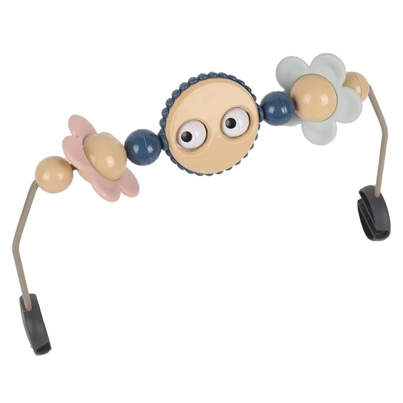 B05C - Accessoire pour transat bébé avec musique - Yeux mobiles pour transat bébé, arche de poussett
