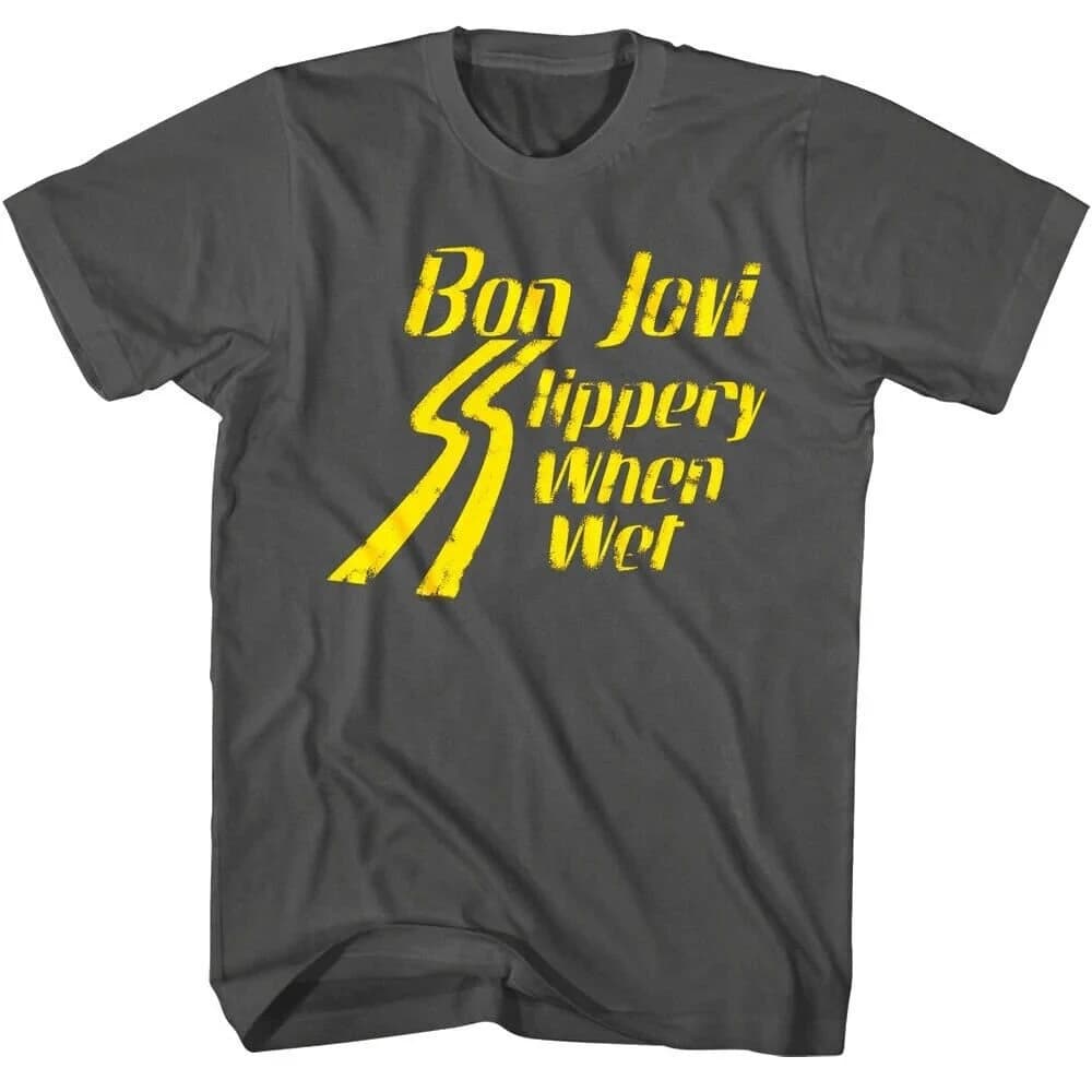 Bon Jovi T-shirt pour hommes Vintage glissant quand Wet Rock Band t-shirts été hommes et femmes T-sh