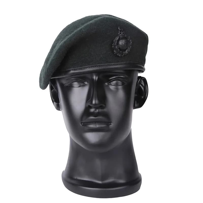 ROYAL MARINES COMMANDO béret casquette et BADGE laine béret casquette militaire