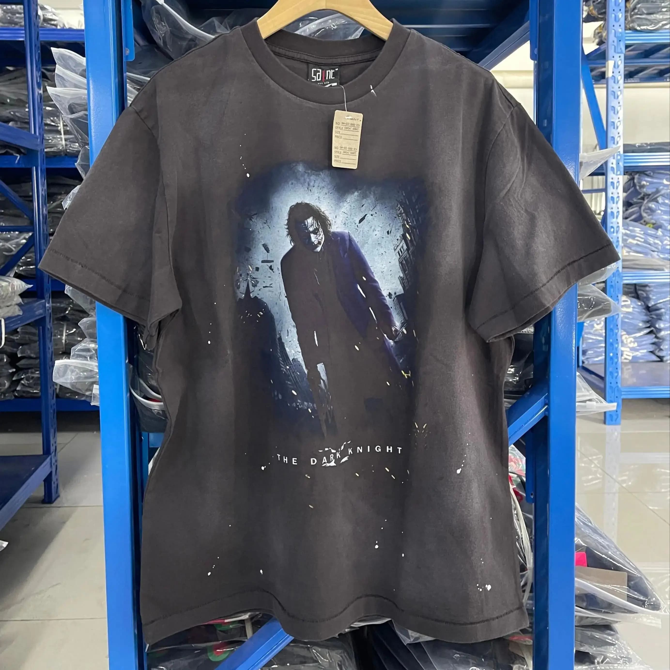 Été Vintage Saint 25SS haute qualité personnage de film imprimé t-shirt style décontracté rue ample