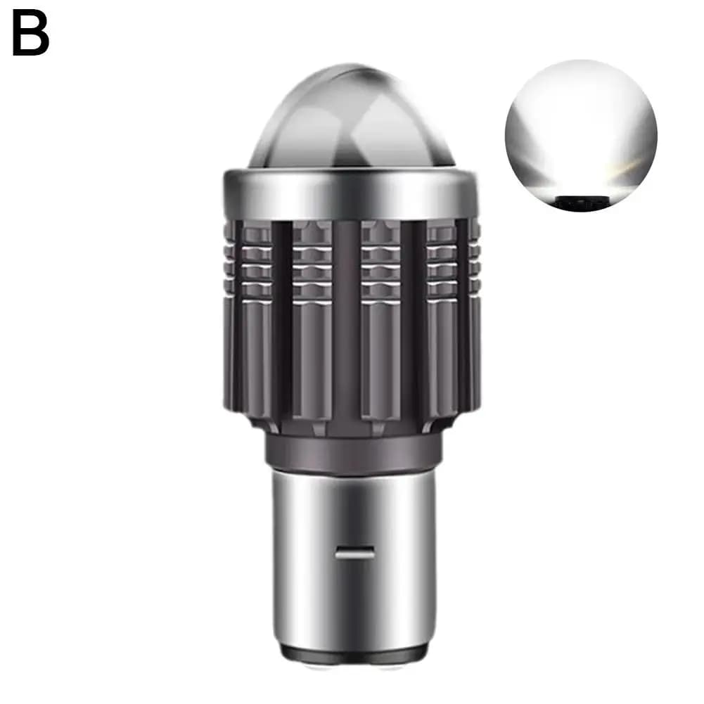 Phares de moto BA20D 12V, lumières Led pour moto, faisceau haut/bas, projecteur 12000LM, feu antibro