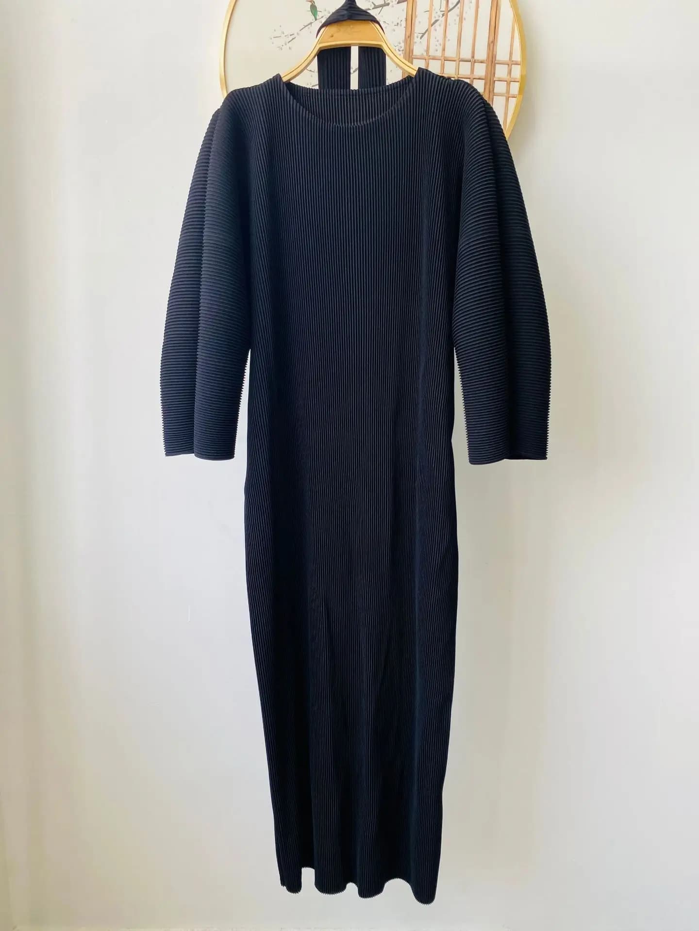 LANMREM haut de gamme demi manches robe plissée Chic nouveau décontracté cravate conception profil é