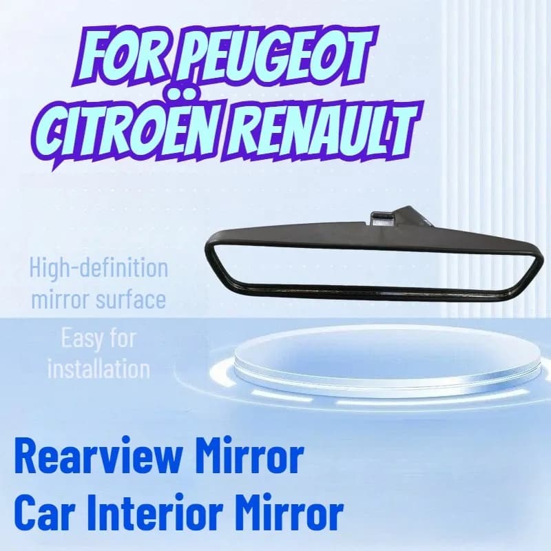 Rétroviseur intérieur de remplacement pour Peugeot Citroën Renault 106 205 206 207 306 307, pièces a