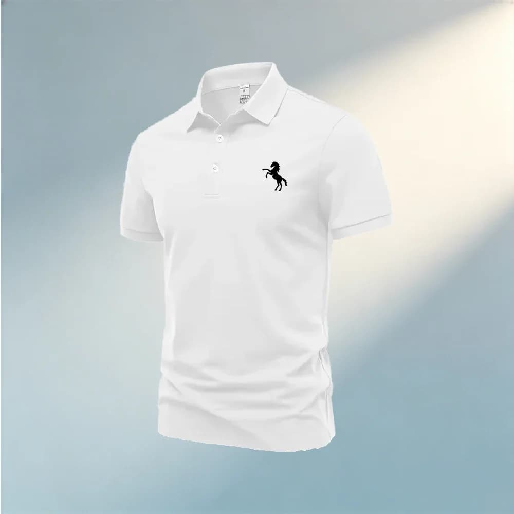 Nouveaux Polos Unis pour Hommes – T-shirts Décontractés Quotidiens à Manches Courtes, Tissu Doux et