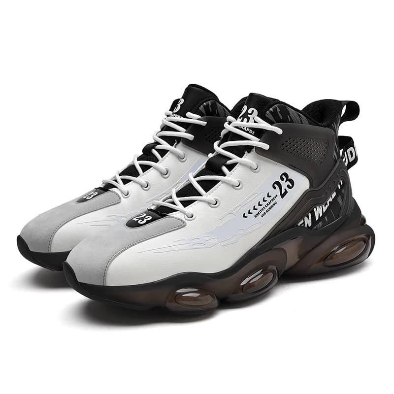 Hommes printemps haute qualité chaussures à la mode sangle inférieure épaisse basket-ball nouveau re