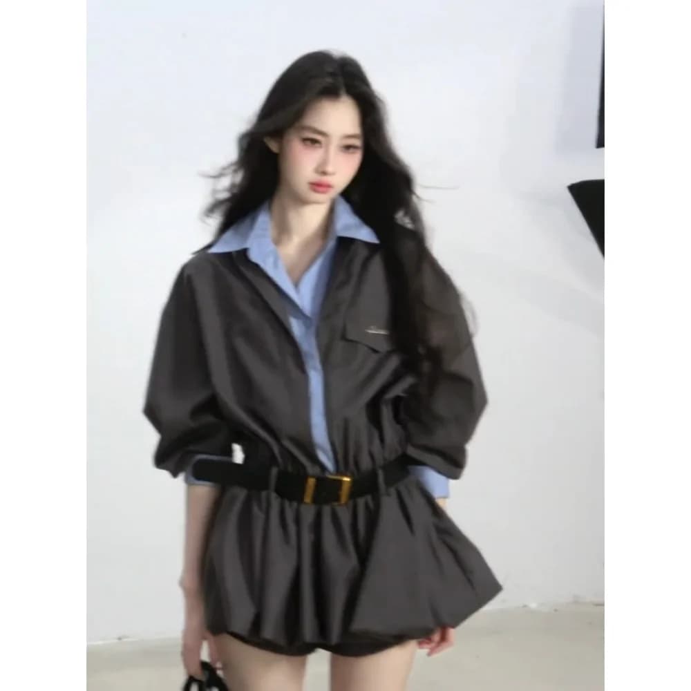 Robe chemise tendance style japonais version coréenne 2026 – Nouvelle collection de vêtements fémini