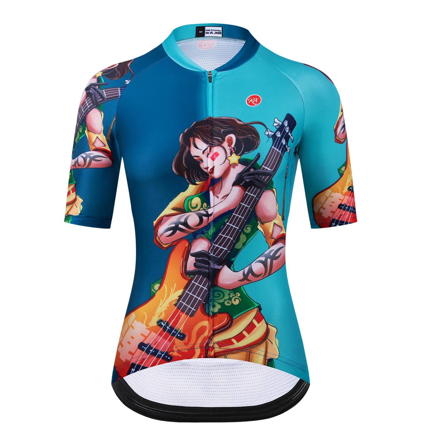 Raudax Chine culture traditionnelle éléments de l'Opéra de Pékin Maillot de cyclisme Chemise Maillot