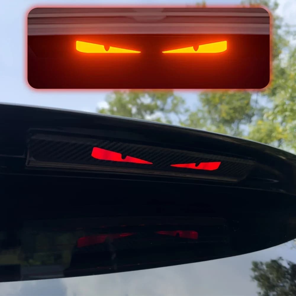Autocollant de feu arrière de voiture Monster Eyes - Autocollant de feu arrière yeux du diable de de