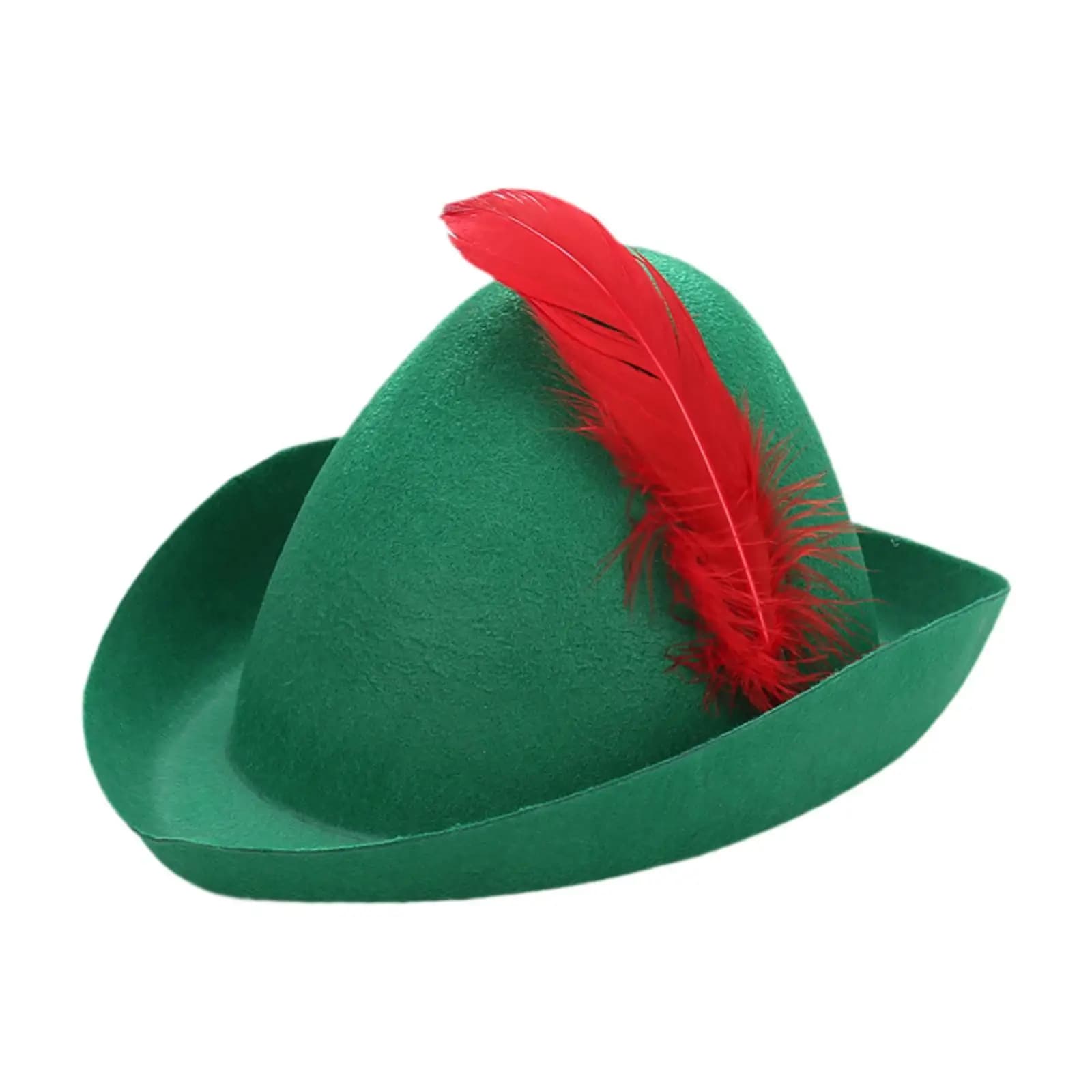 Chapeau Robin des Bois en feutre, léger et original, pour fête costumée, festival