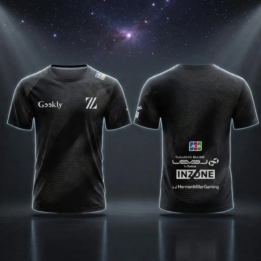 ZETA DIVISION Uniformes d'équipe d'e-sport, t-shirts d'été respirants et à séchage rapide pour les j