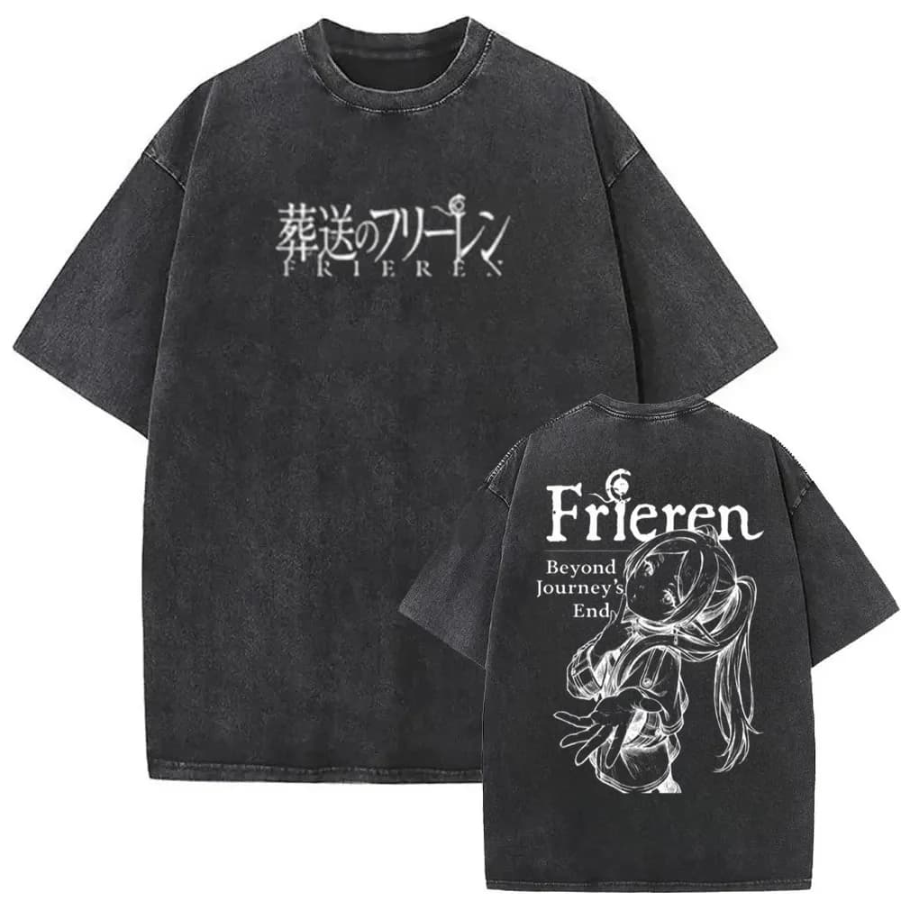 T-shirt Frieren Beyond Journey's End pour hommes, vêtements à manches courtes, t-shirts Vintage en c