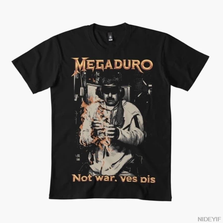 T-shirt Megaduro Not War Yes Pis Political Parody pour hommes et femmes, 100% coton, hauts à manches