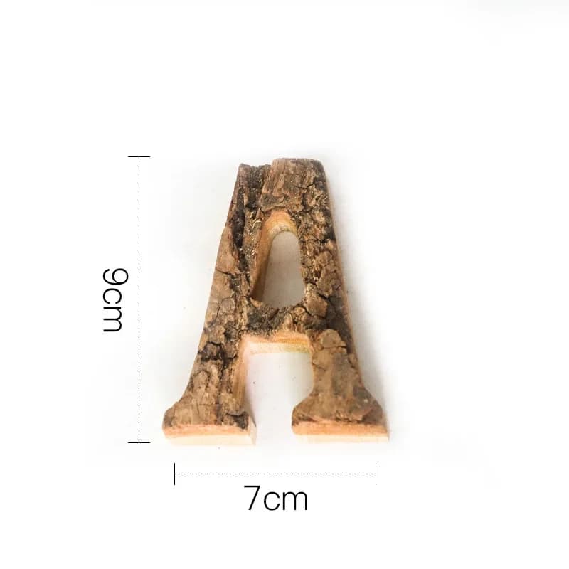 Lettres de l'Alphabet et Chiffres en Bois Massif, Rétro, Vintage, pour Cafétéria, Bar, Décoration de