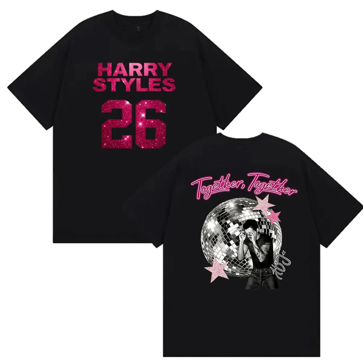 T-shirt graphique Harry Styles Together Album 2026 pour hommes et femmes, t-shirt ample à manches co