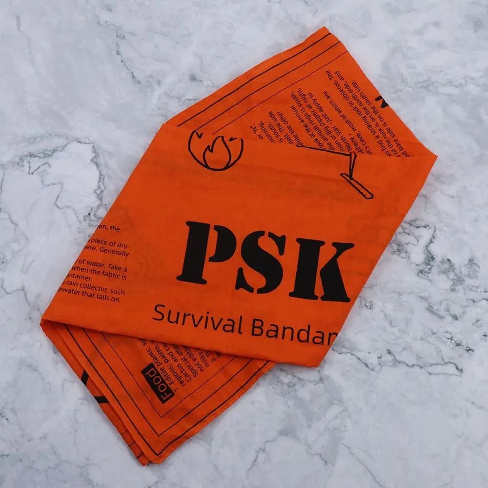 Cyclisme équitation carré survie écharpe Guide de survie bandeau Camping Bandana d'urgence polyvalen
