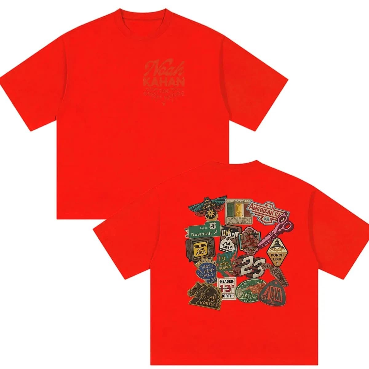Noah Kahan The Great Divide Tour 2026 T-shirt graphique vintage de haute qualité en coton surdimensi