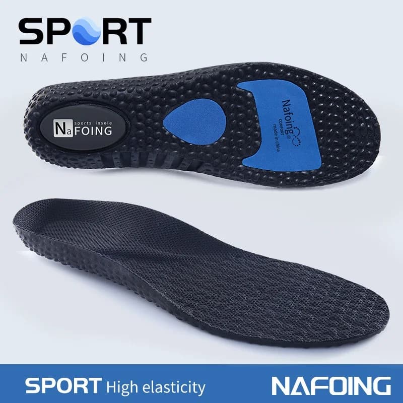 Semelles intérieures de sport pour chaussures, absorption des chocs, dépistolet ant, coussin respira