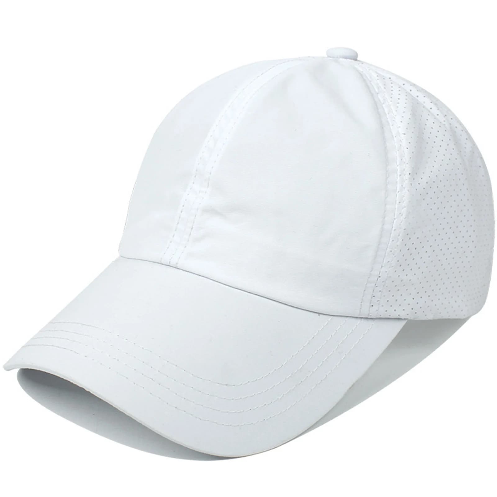 Casquette de baseball pour femme, couleur unie, séchage rapide, réglable, tendance, chapeau pare-sol